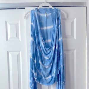 *Not for sale* Blue Tie-dye Sleeveless Shirt
